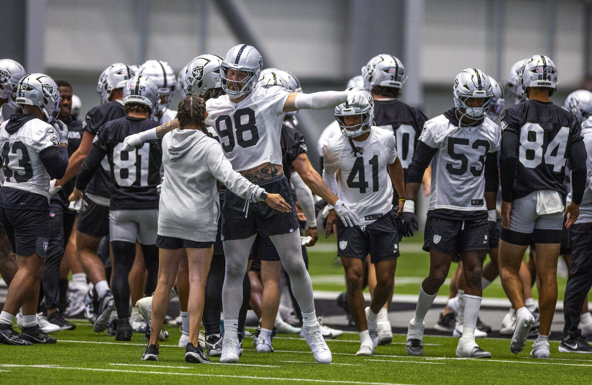 during training camp in the Intermountain Health Performance Center on Saturday, August. 9, 202 ...