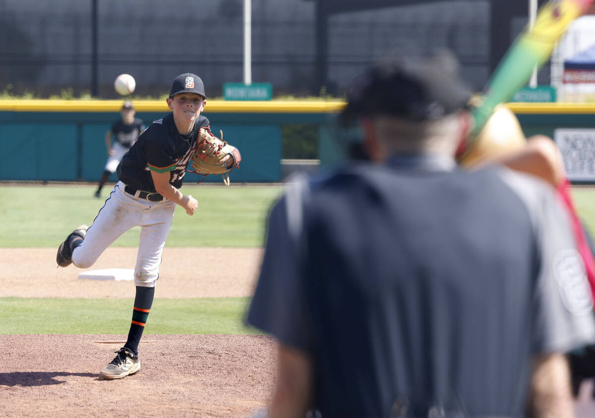 Nevada pitcher Luke D'Ambrosio delivers against Utah during the Mountain Regional final basebal ...