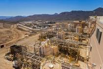 The rare earth mine owned and operated by Las Vegas-based company MP Materials, on April 29, 20 ...