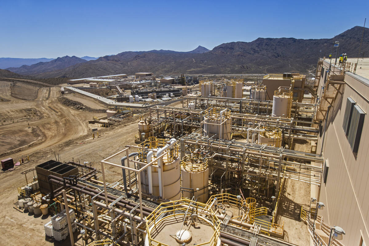 The rare earth mine owned and operated by Las Vegas-based company MP Materials, on April 29, 20 ...
