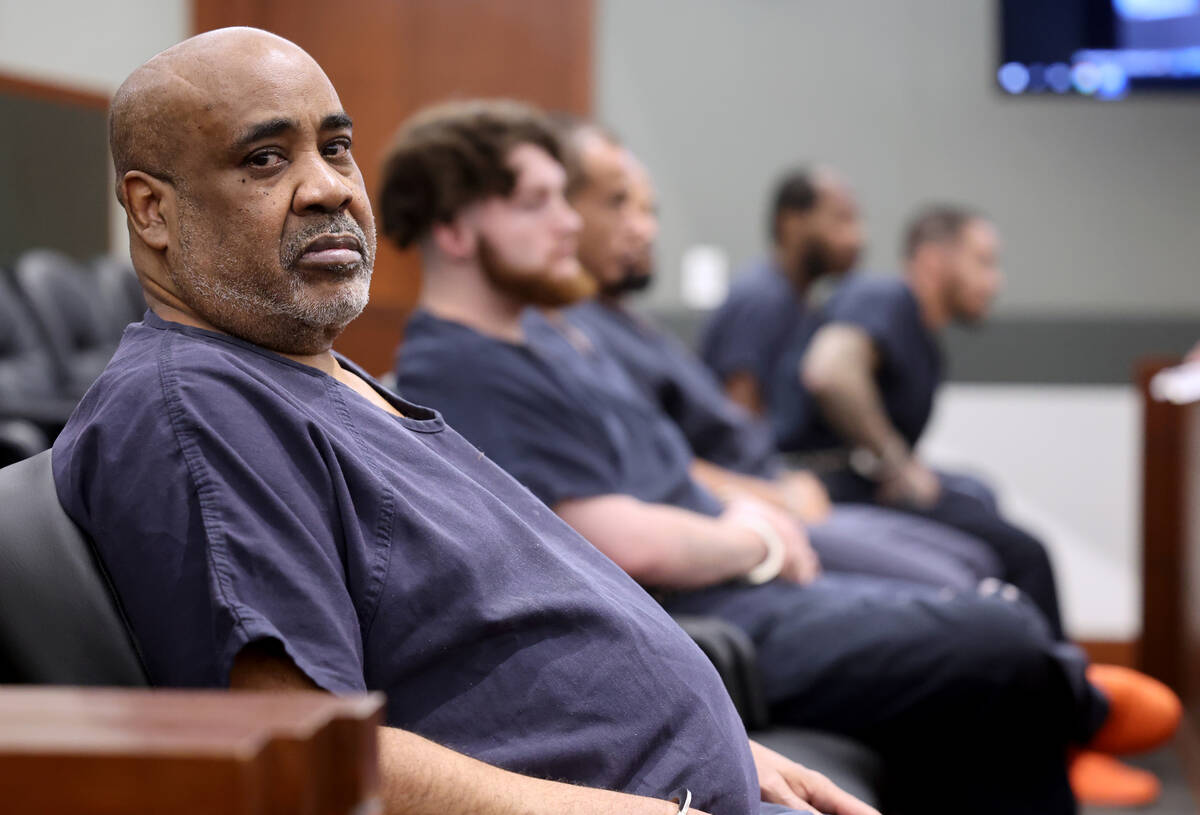 Duane “Keffe D” Davis, accused in the fatal shooting of rapper Tupac Shakur, appe ...