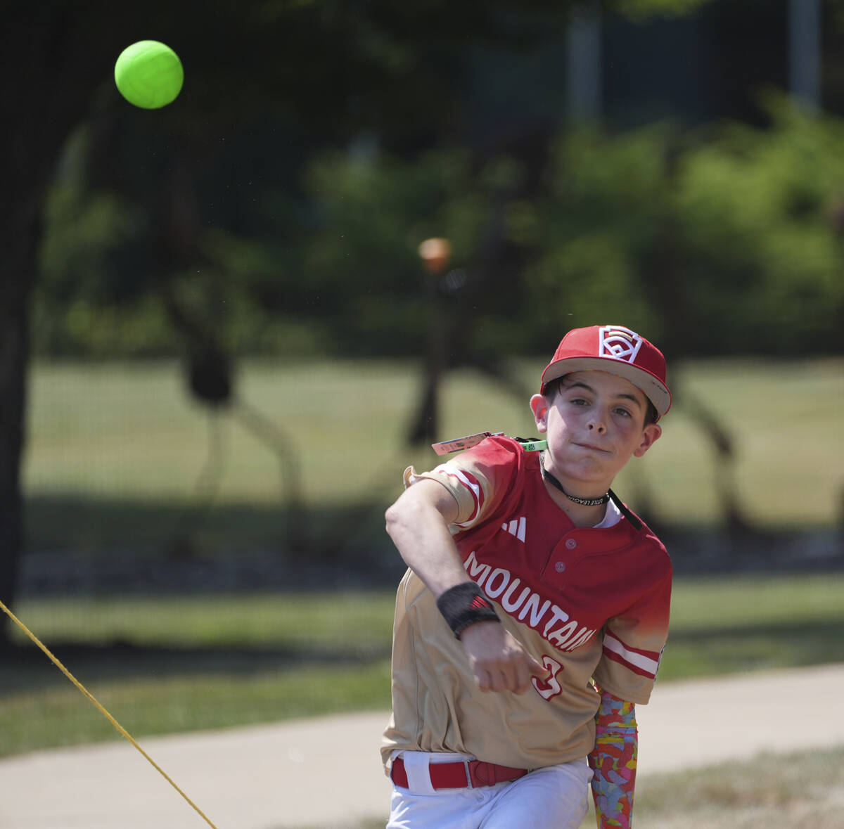 Summerlin South player Luke D’Ambrosio throws the ball during the Little League World Series ...