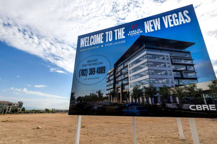 The Halo Tower office project site near The Bend and Ikea on July 18, 2025, in Las Vegas. (L.E. ...