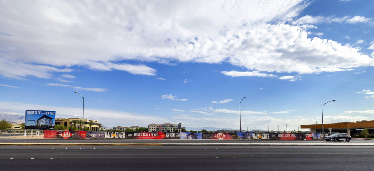 The Halo Tower office project site near The Bend and Ikea on July 18, 2025, in Las Vegas. (L.E. ...