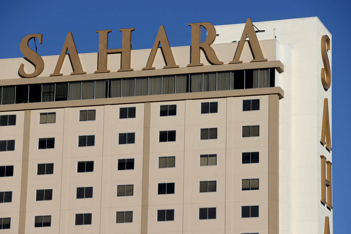 The Sahara Las Vegas (K.M. Cannon/Las Vegas Review-Journal)
