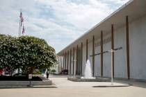 FILE - The Kennedy Center is seen Aug. 13, 2019, in Washington. (AP Photo/Jacquelyn Martin, File)