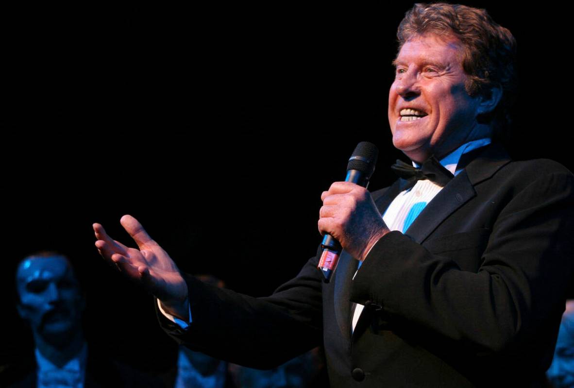FILE - Michael Crawford, who was the original Phantom of the Opera, makes a special appearance ...