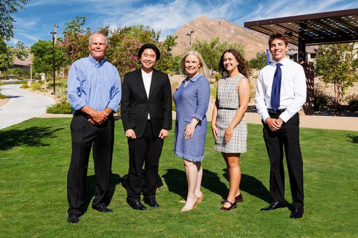 From left, Randy Ecklund, senior vice president, executive director, Summerlin Community Manage ...