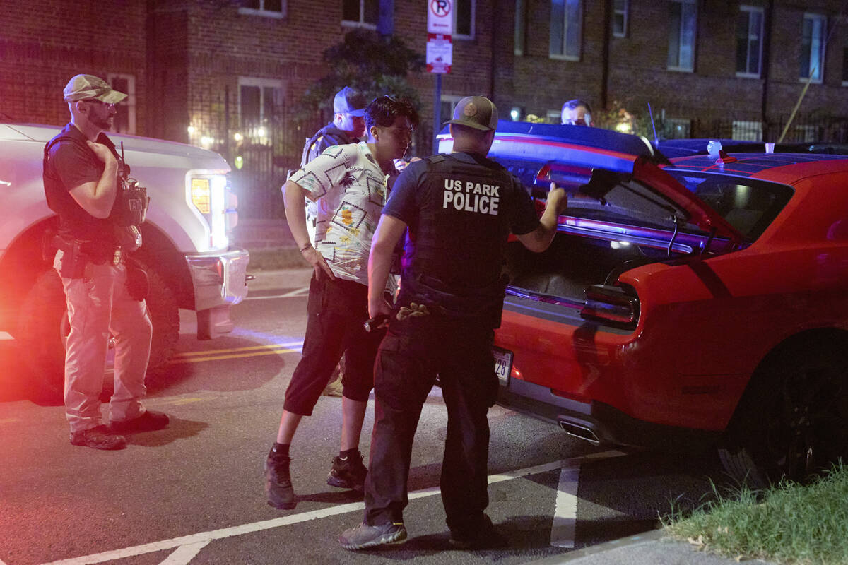 Agents from various agencies including Bureau of Alcohol, Tobacco, Firearms and Explosives, Par ...