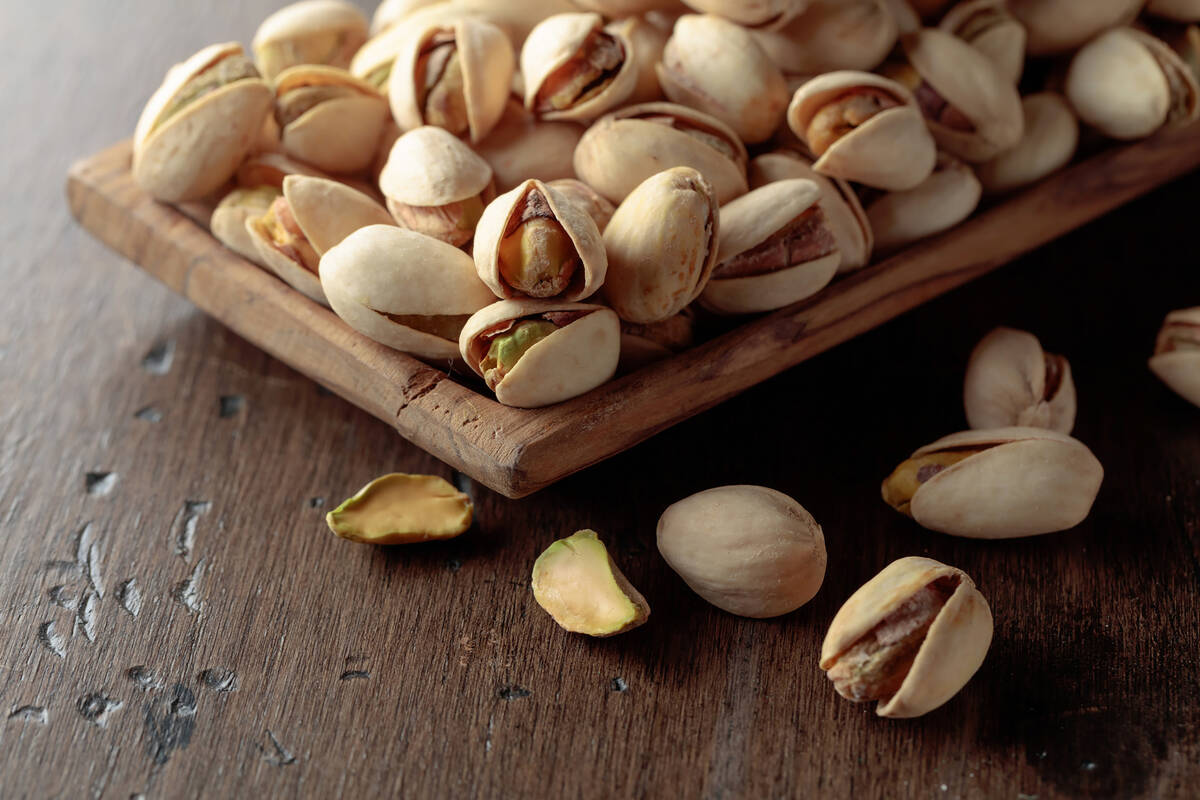 As a salty snack, pistachios provide a good source of protein and fiber, with more than three t ...