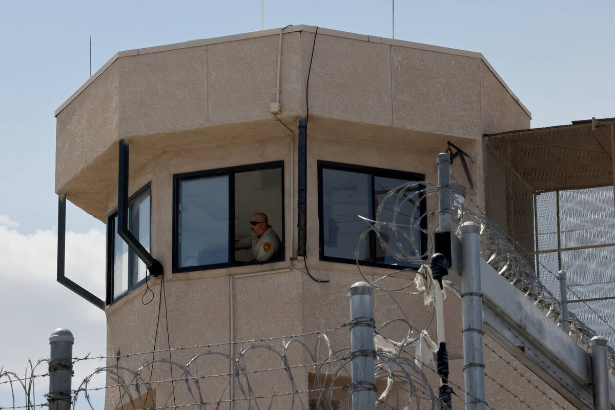 Southern Desert Correctional Center north of Las Vegas is shown Friday, Sept. 8, 2023. (K.M. Ca ...