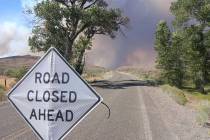 Cottonwood Peak Fire in Elko County ignited on August 15, 2025. (The Bureau of Land Management, ...