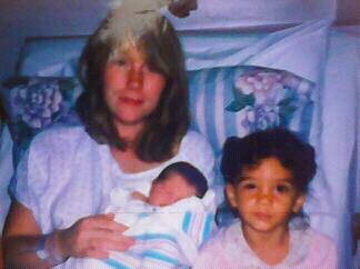Theresa Romano with a baby Patricia Hinger and her other daughter, Courtney Hinger. (Courtesy o ...