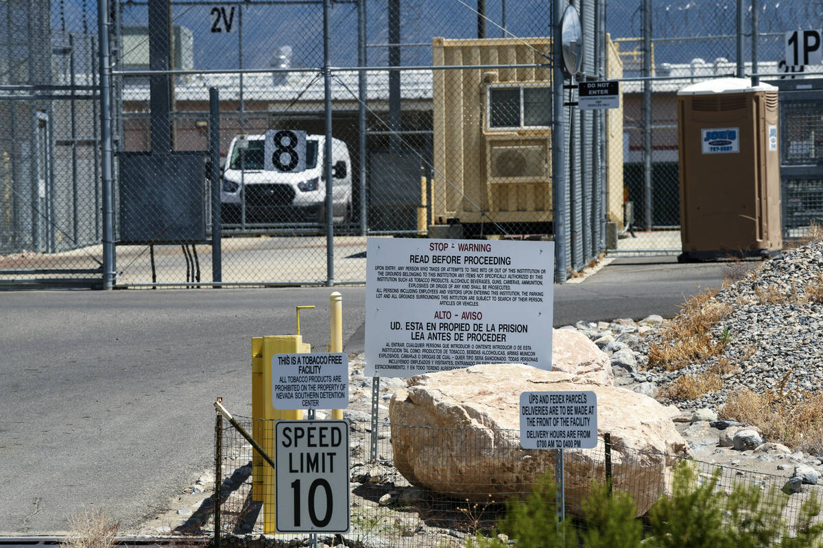 The Nevada Southern Detention Center is seen Wednesday, August 20, 2025 in Pahrump. (Sam Morris ...