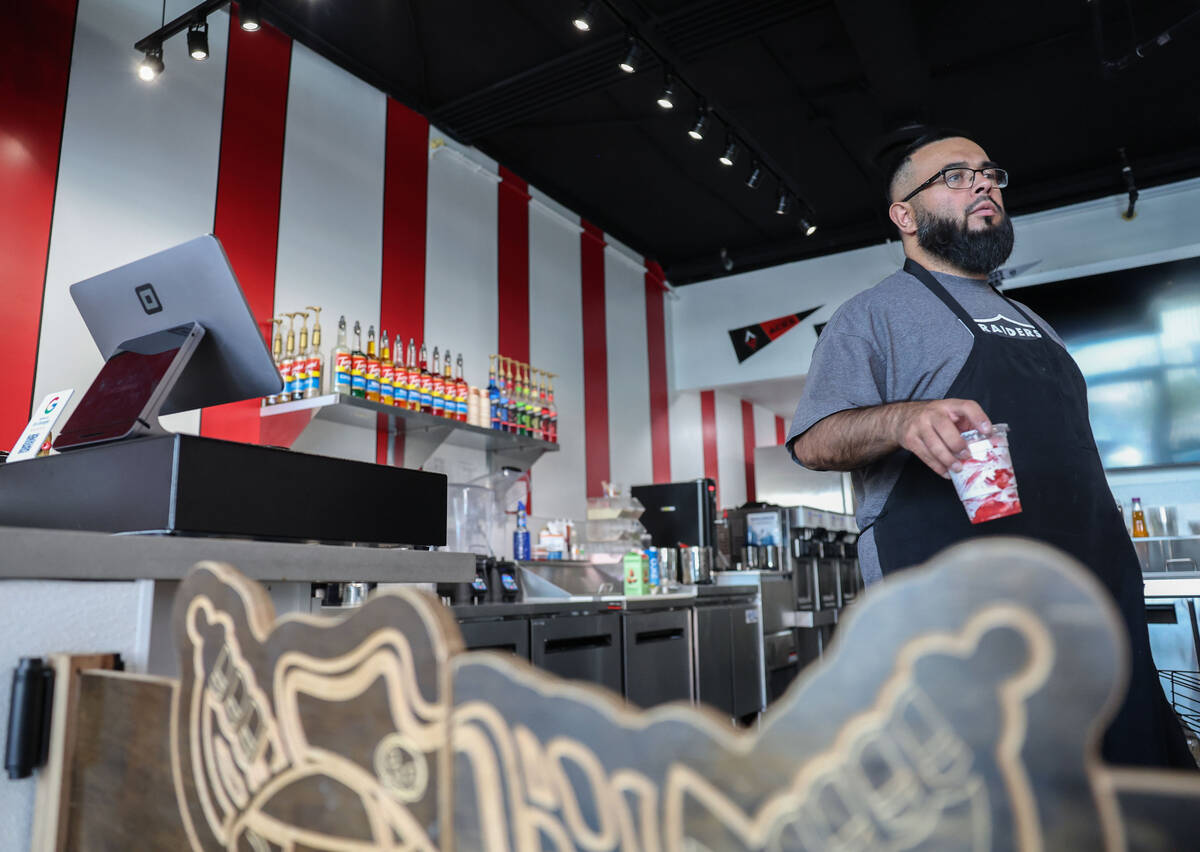 Lost Sweets owner Mike Tafoya on Wednesday, Aug. 20, 2025, in Las Vegas. (Benjamin Hager/Las Ve ...