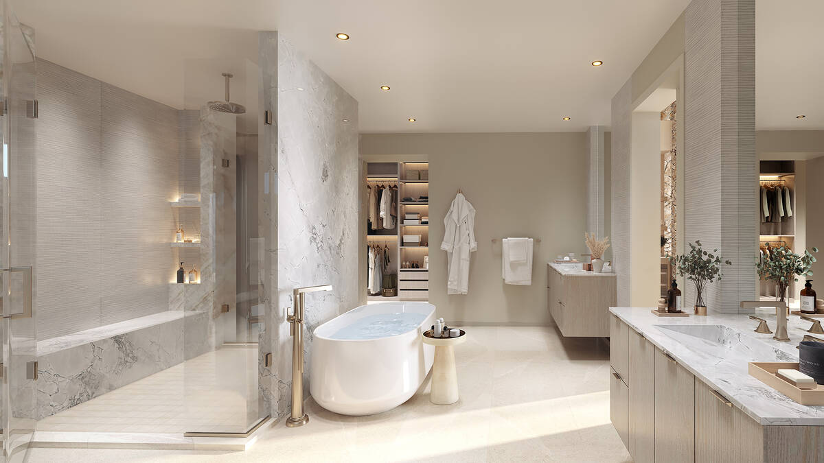 The Canyon Residences at Ascaya will include all of the luxury details, such as the spa-like ba ...