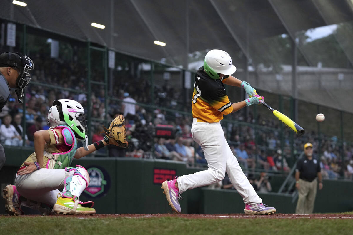 Irmo, S.C.'s Brody Miller hits a home run during the second inning of a baseball game against L ...