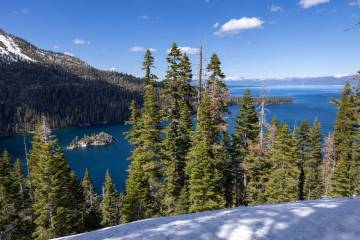 Lake Tahoe on April 18, 2024, in South Lake Tahoe, California. (Brian van der Brug/Los Angeles ...
