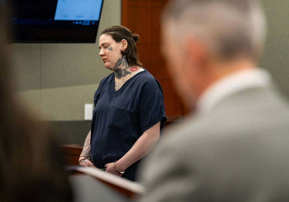 Kayla Alery becomes emotional during her sentencing hearing as her attorney describes circumsta ...