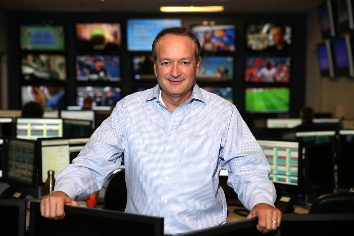 Joe Asher, former CEO of William Hill sportsbook's U.S.-based operations seen here at the compa ...
