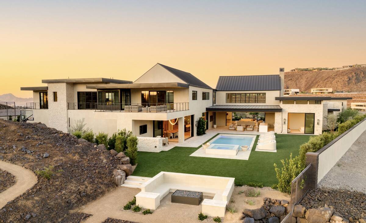 Located at 23 Sanctuary Peak Court in Ascaya, the home is filled with rustic amenities adding t ...
