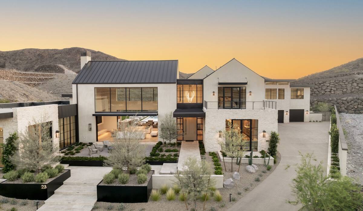 Located at 23 Sanctuary Peak Court in Ascaya, the home is filled with rustic amenities adding t ...
