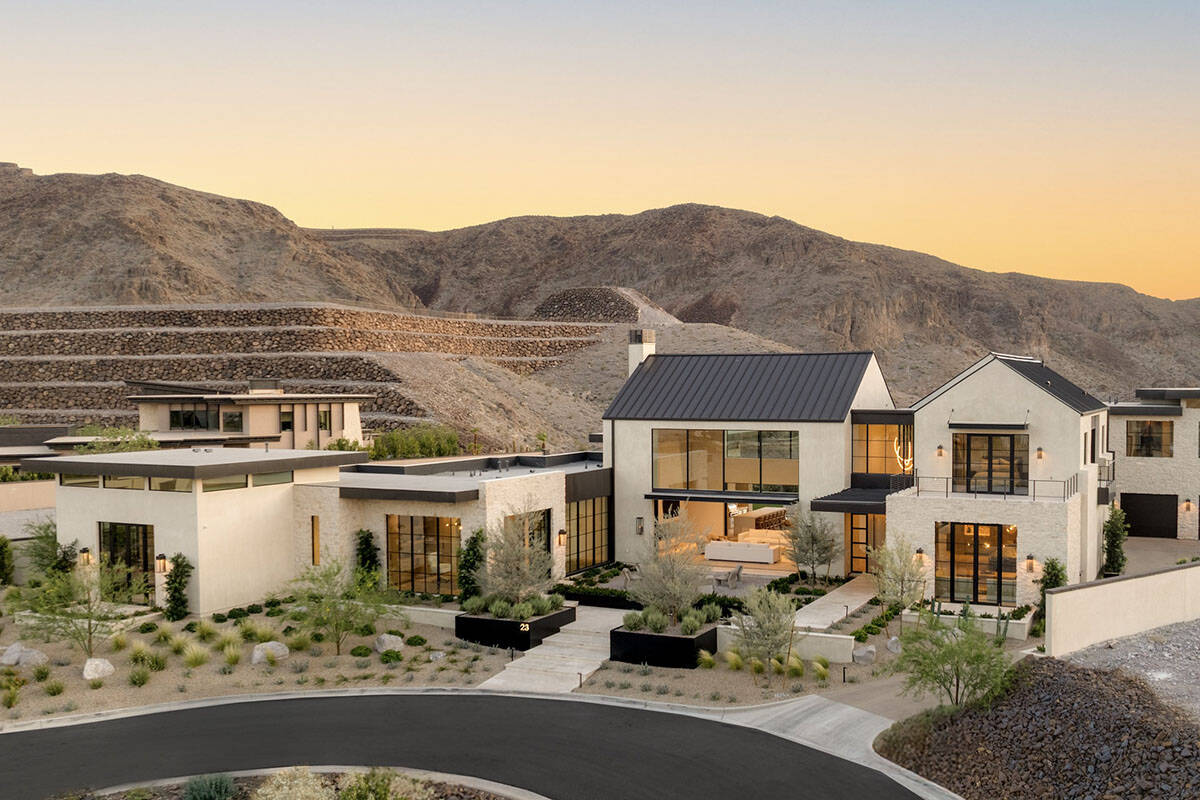 Located at 23 Sanctuary Peak Court in Ascaya, the home is filled with rustic amenities adding t ...
