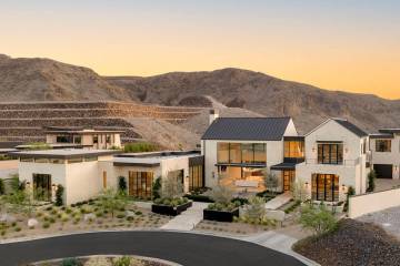 Located at 23 Sanctuary Peak Court in Ascaya, the home is filled with rustic amenities adding t ...