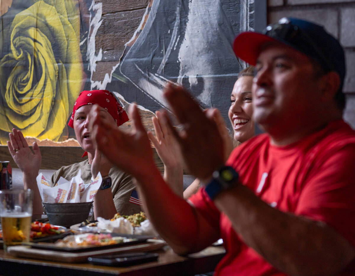 Local Little League parents anticipate the next play near the end of Summerlin South’s game a ...