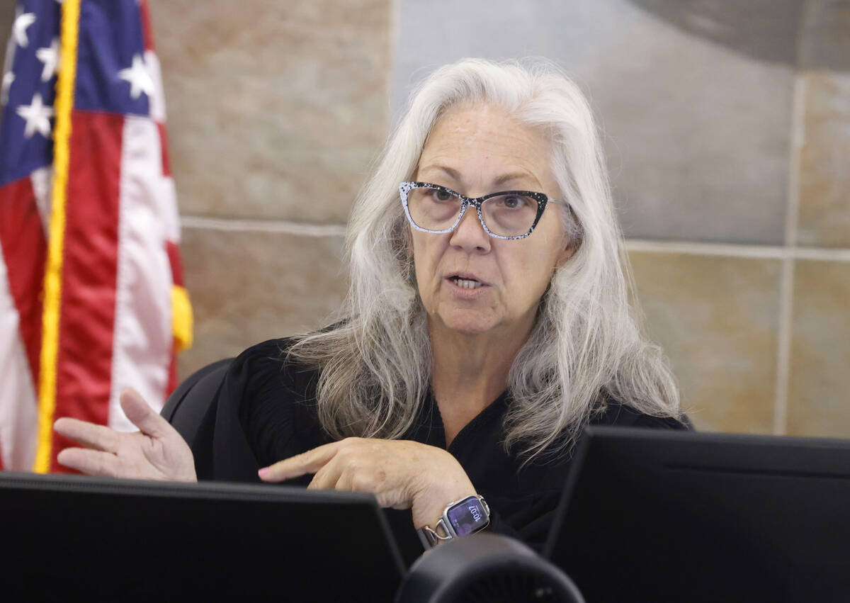 District Judge Christy Craig presides over former defense attorney Gary Guymon's, accused of se ...