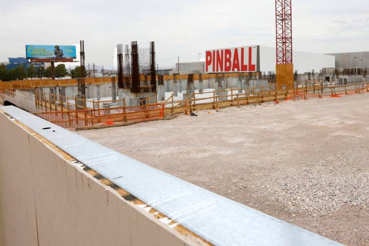 Rusted rebar is seen at the stalled Dream hotel-casino project at 5051 Las Vegas Blvd. South on ...