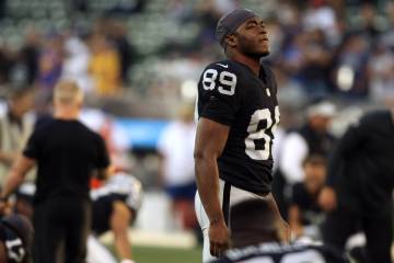 Oakland Raiders wide receiver Amari Cooper (89) on the field during warm ups prior to the start ...