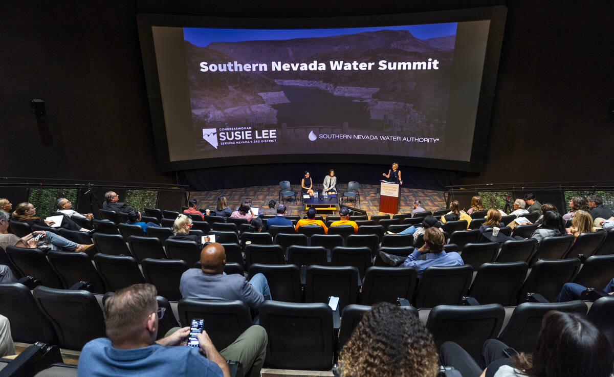 Congresswoman Susie Lee, D-Nev., opens her annual Southern Nevada Water Summit at Springs Prese ...