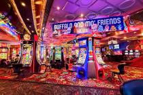 Plaza hotel-casino in downtown Las Vegas is opening Buffalo and Mo’Friends, a new slot lounge ...