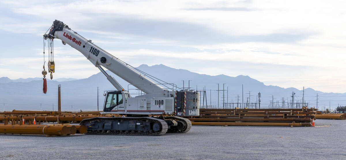 The Greenlink West transmission line project site is operational near the Northwest Substation ...