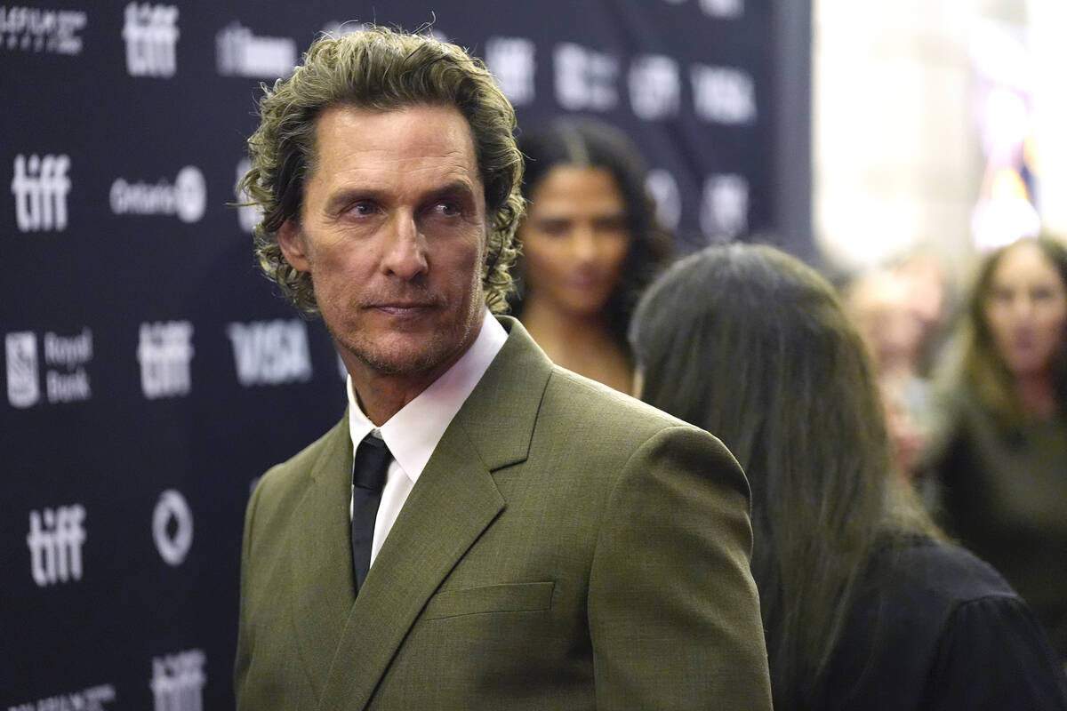 Matthew McConaughey attends the premiere of "The Lost Bus" at the Princess of Wales T ...