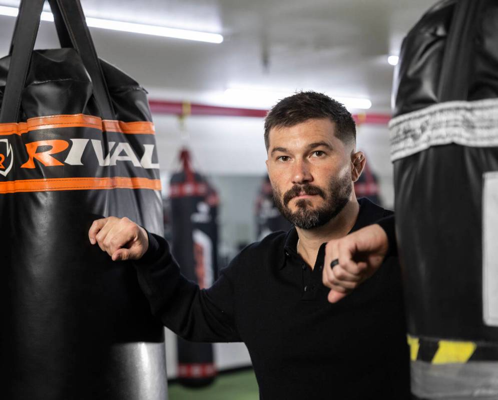 Randel Aleman, president of Borroka MMA, at Fight Capital gym on Thursday, Aug. 28, 2025 in Las ...