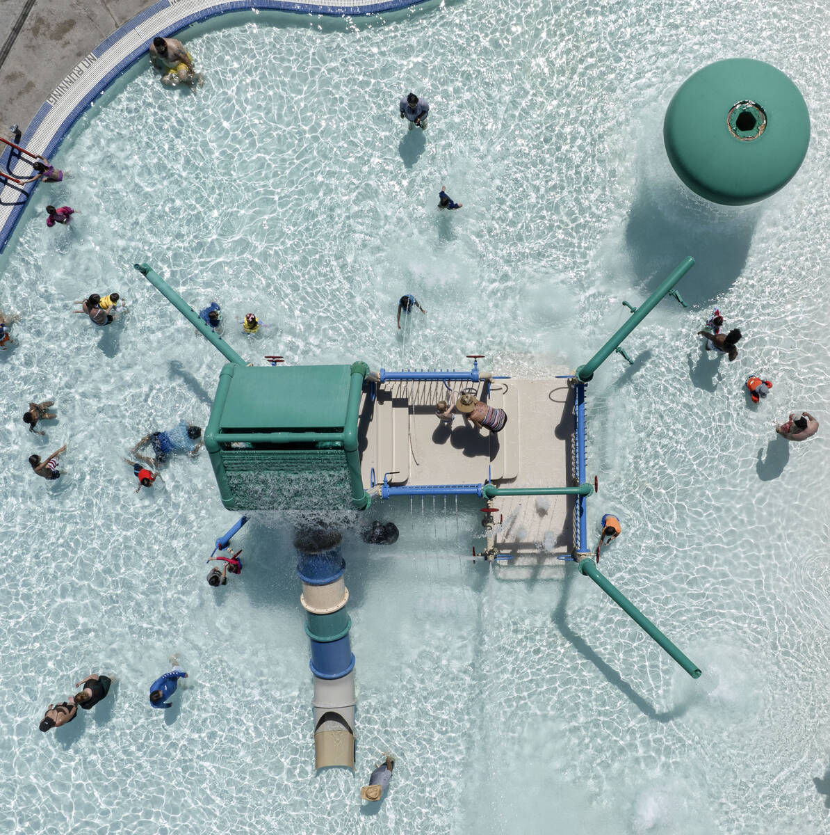 People enjoy Labor Day pool party at Whitney Ranch Pool in Henderson on Monday, Sept 1, 2025. ( ...