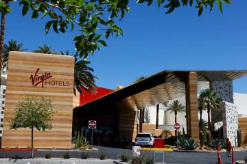 Virgin Hotels Las Vegas is pictured on Thursday, May 9, 2024, in Las Vegas. (Bizuayehu Tesfaye/ ...