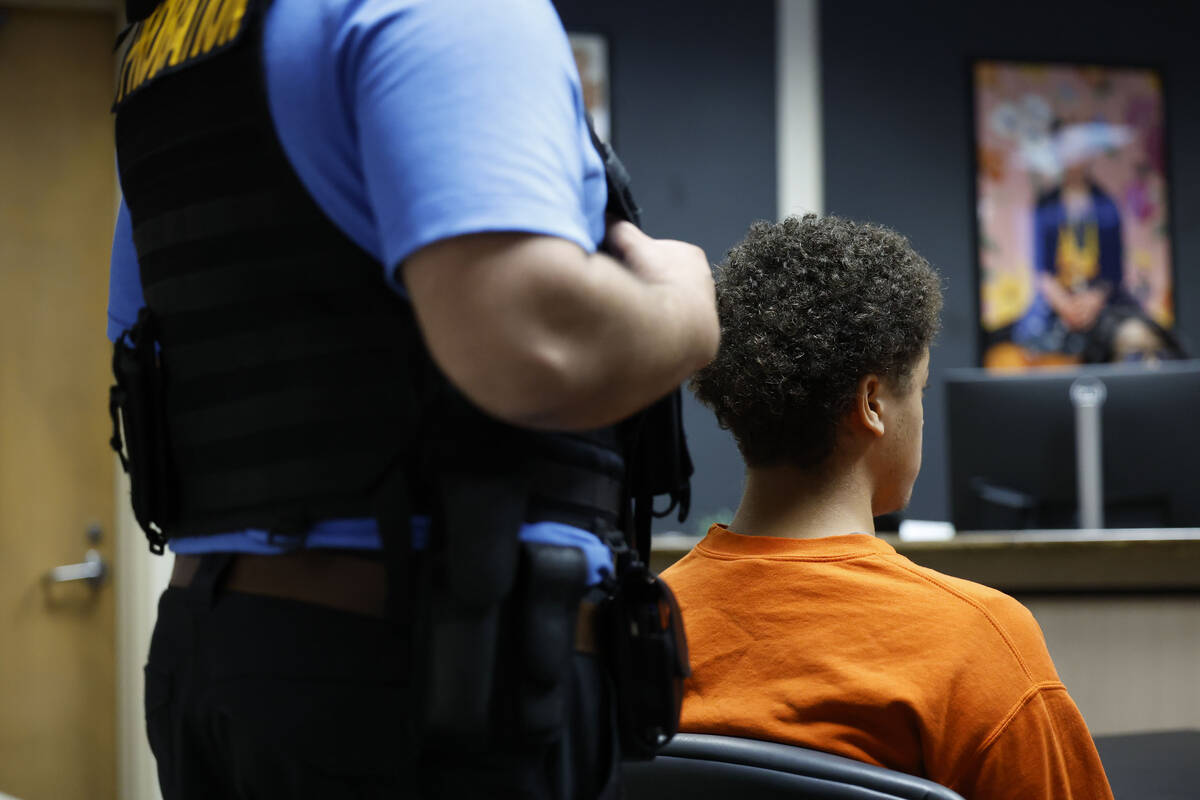 The teen offender paroled for the death of Keanu Enright appears during his sentencing hearing ...