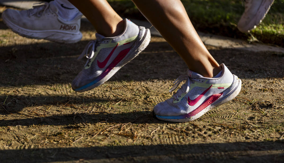 Variety A Girls competitors make the first turn onto the dirt during the 55th Annual Las Vegas/ ...