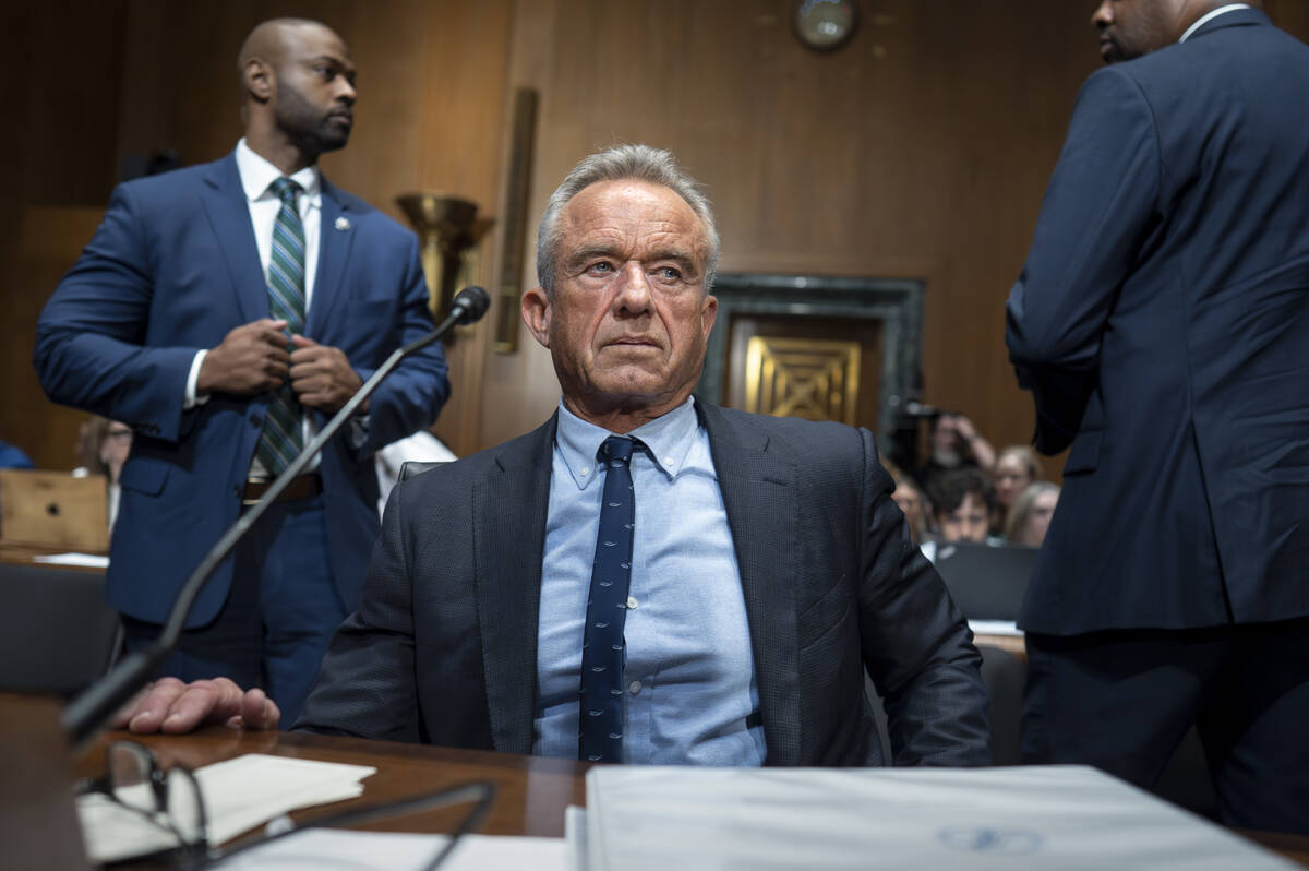 Health and Human Services Secretary Robert F. Kennedy Jr., appears before the Senate Finance Co ...