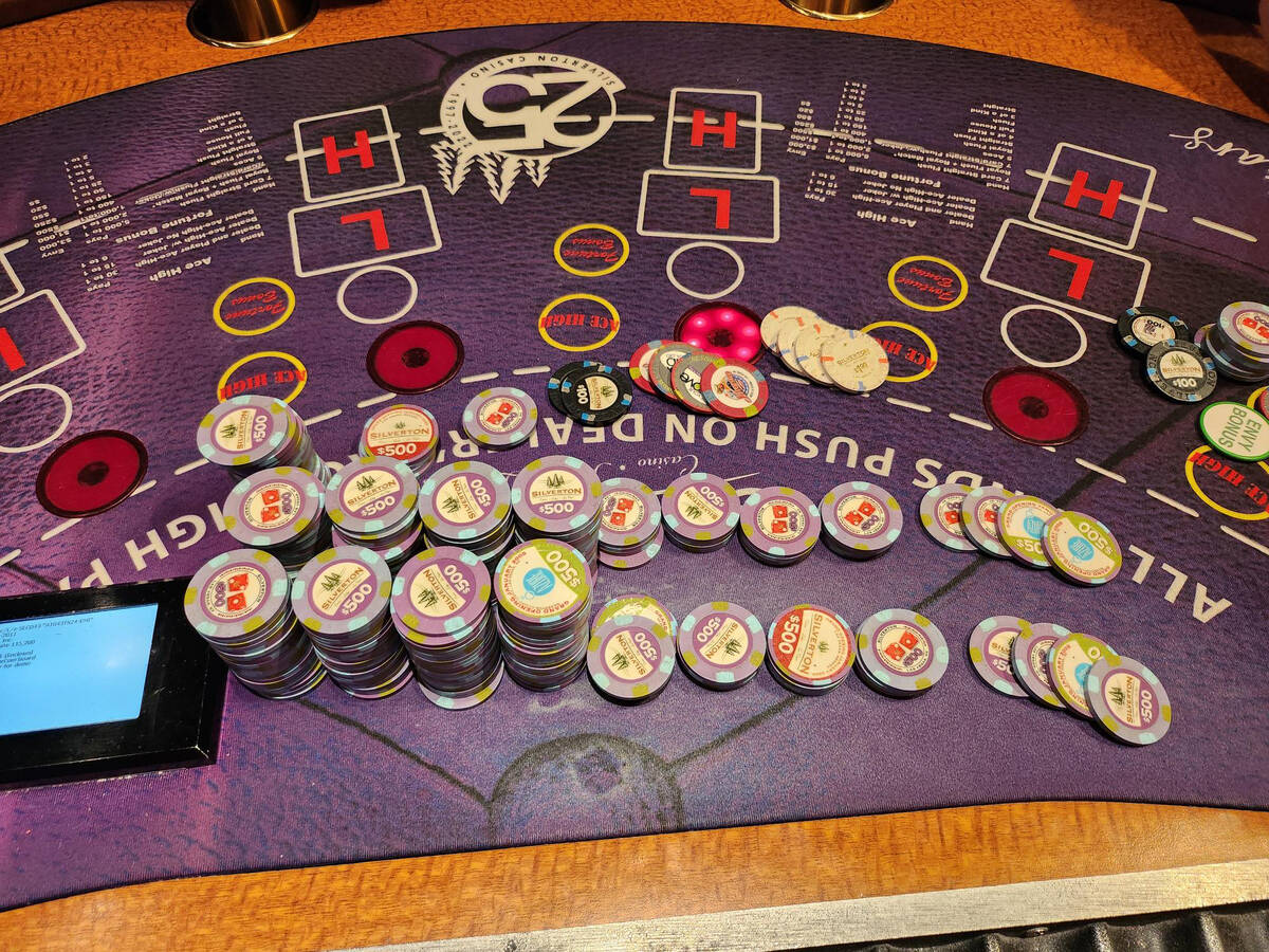 Zachary Stem of Las Vegas won $153,979 after hitting a 7-card straight flush on Face Up Pai Gow ...