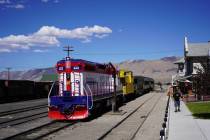 Nevada Northern Railway’s diesel engine 250, renumbered recently to honor the nation&#x2 ...