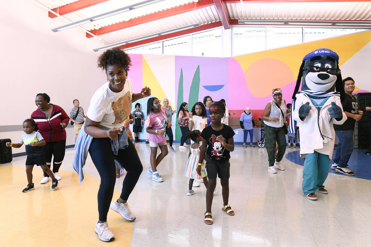 Akiyyah Bass leads a dance and fitness demonstration during an event to celebrate Grandparent&# ...