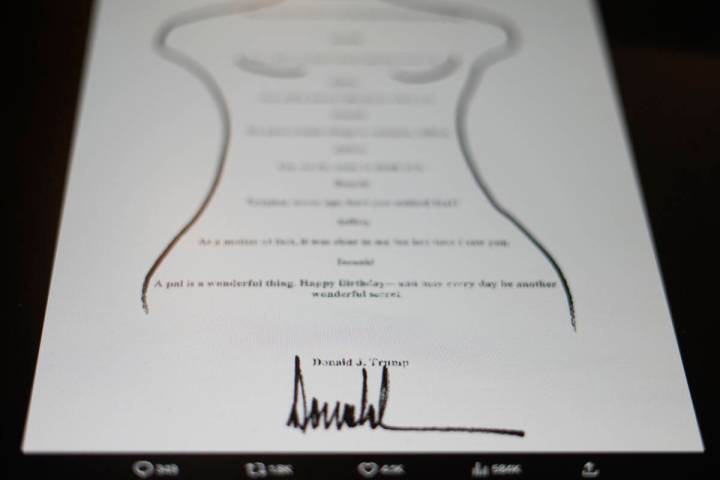 This image posted Monday, Sept. 8, 2025, on the X account of the Democrats on the House Oversig ...