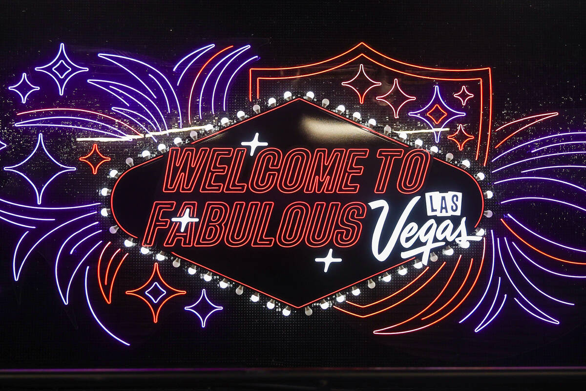 The LVCVA’s new ad campaign, “Welcome to Fabulous,” features an installati ...
