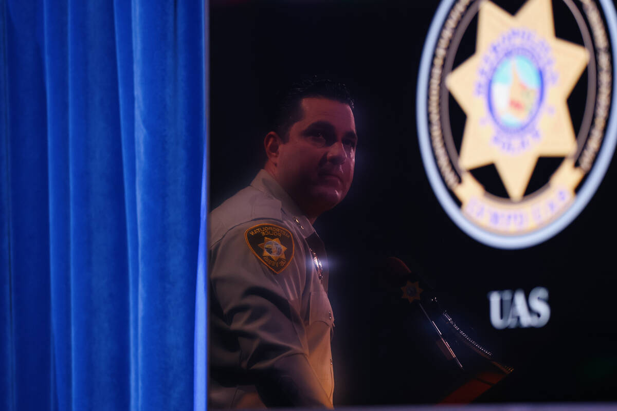 Dori Koren, Assistant Sheriff of the Metropolitan Police Department, turns to watch a short vid ...