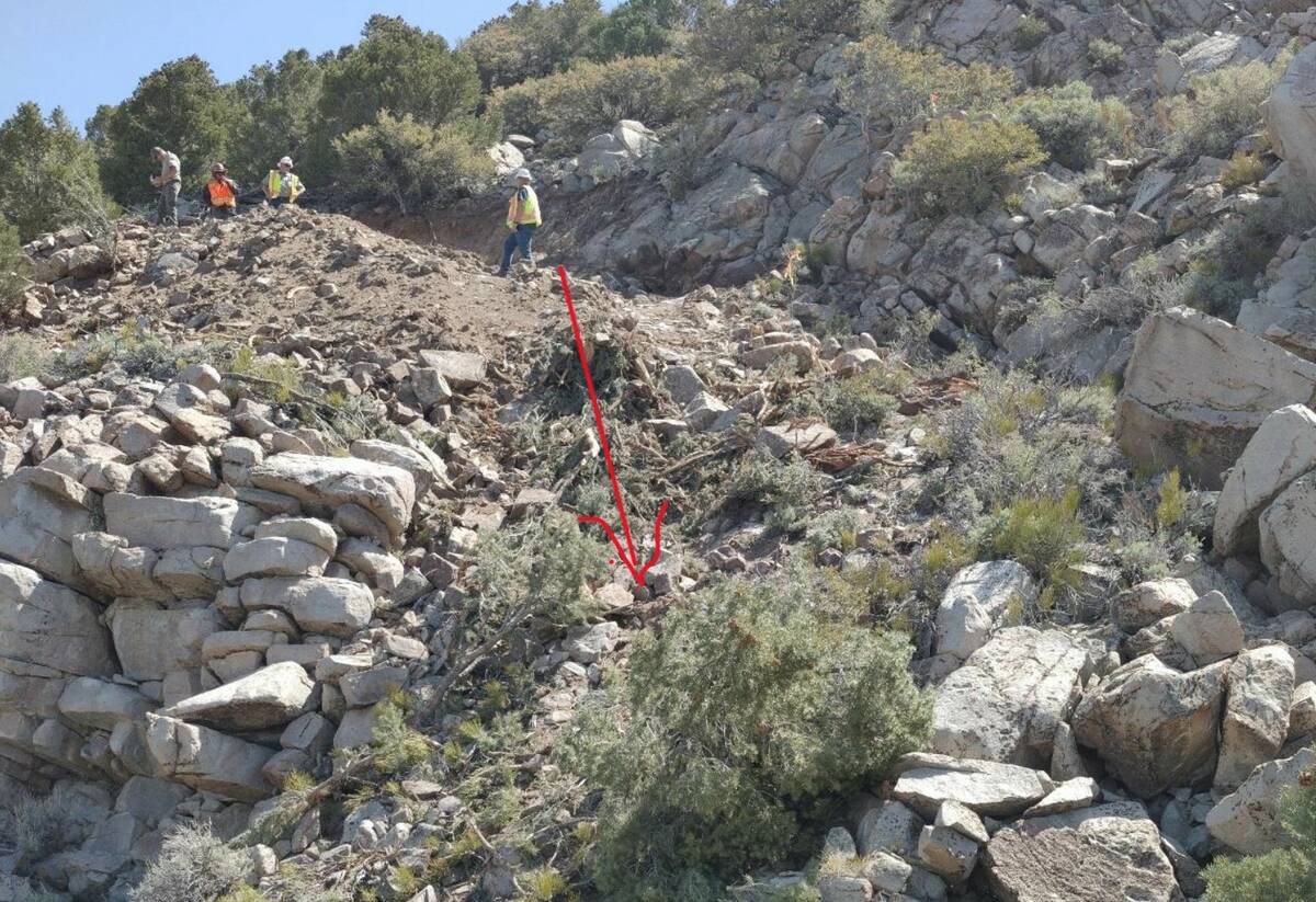A photo from the Nevada Division of Industrial Relations' report on Lon Shane Jarvis' on-the-jo ...