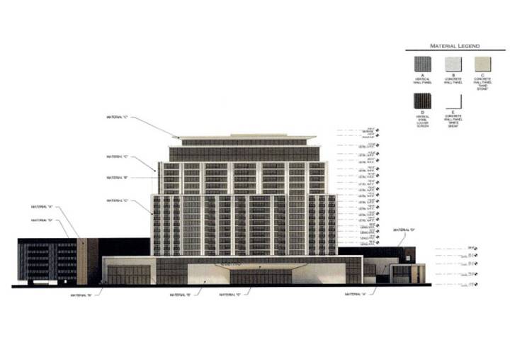 Renderings for the Eterno Hotel located on the northeast corner of Charleston Boulevard and Gra ...